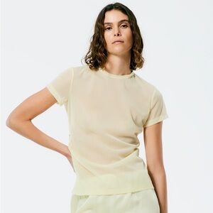 Tibi Sheer Gauze Baby T-Shirt